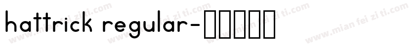 hattrick regular字体转换